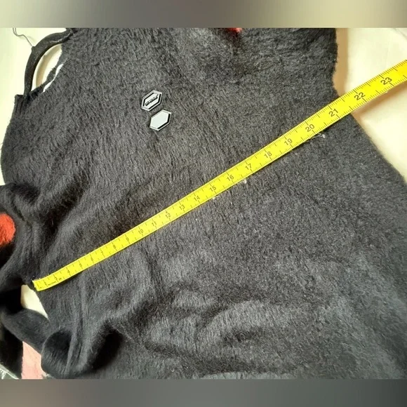 Off-White Black and Orange Crewneck Sweater